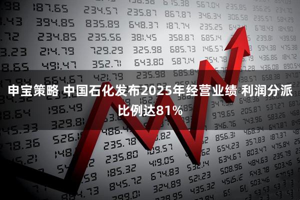 申宝策略 中国石化发布2025年经营业绩 利润分派比例达81%